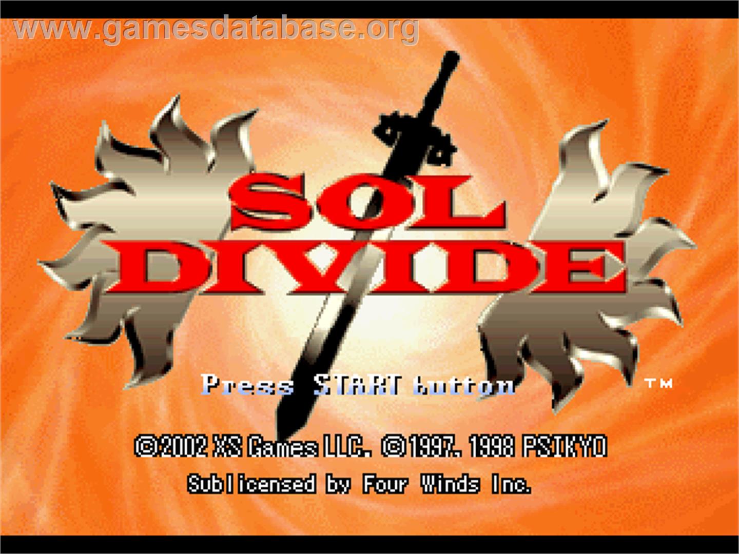 Sol Divide - Sony Playstation - Artwork - Title Screen