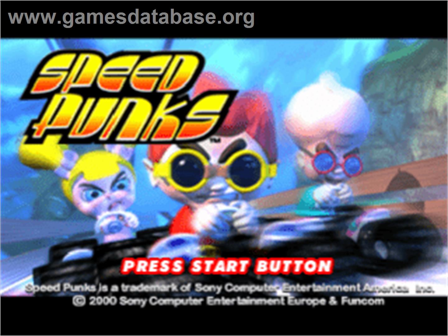 Speed Punks - Sony Playstation - Artwork - Title Screen