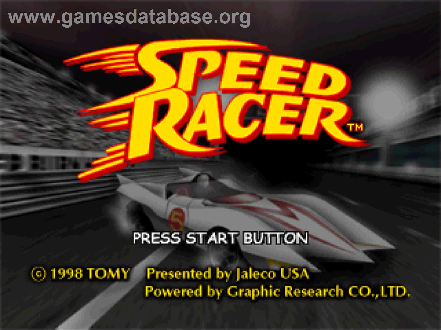 Speed Racer - Sony Playstation - Artwork - Title Screen