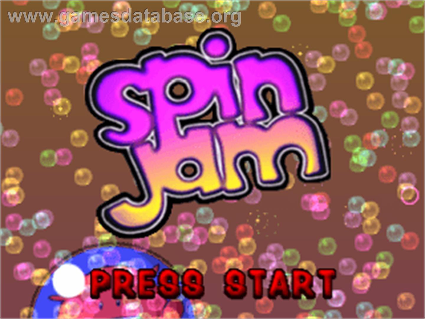Spin Jam - Sony Playstation - Artwork - Title Screen