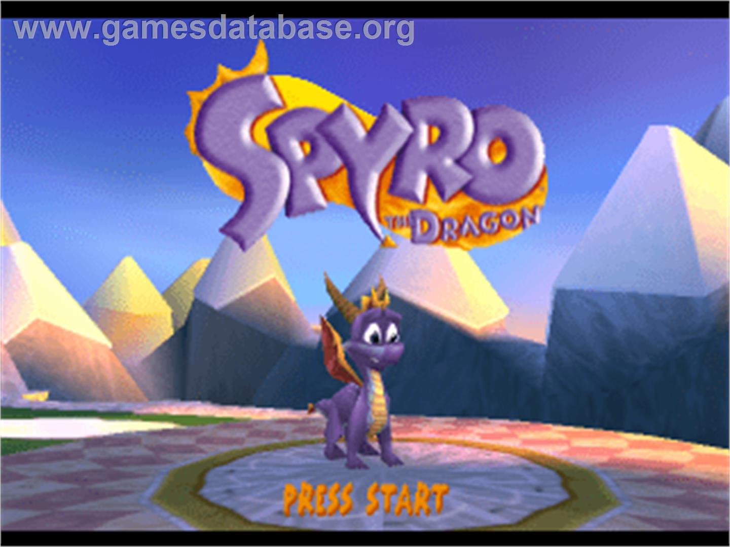 Spyro the Dragon - Sony Playstation - Artwork - Title Screen