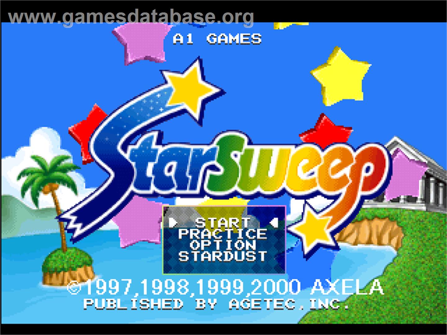 Star Sweep - Sony Playstation - Artwork - Title Screen