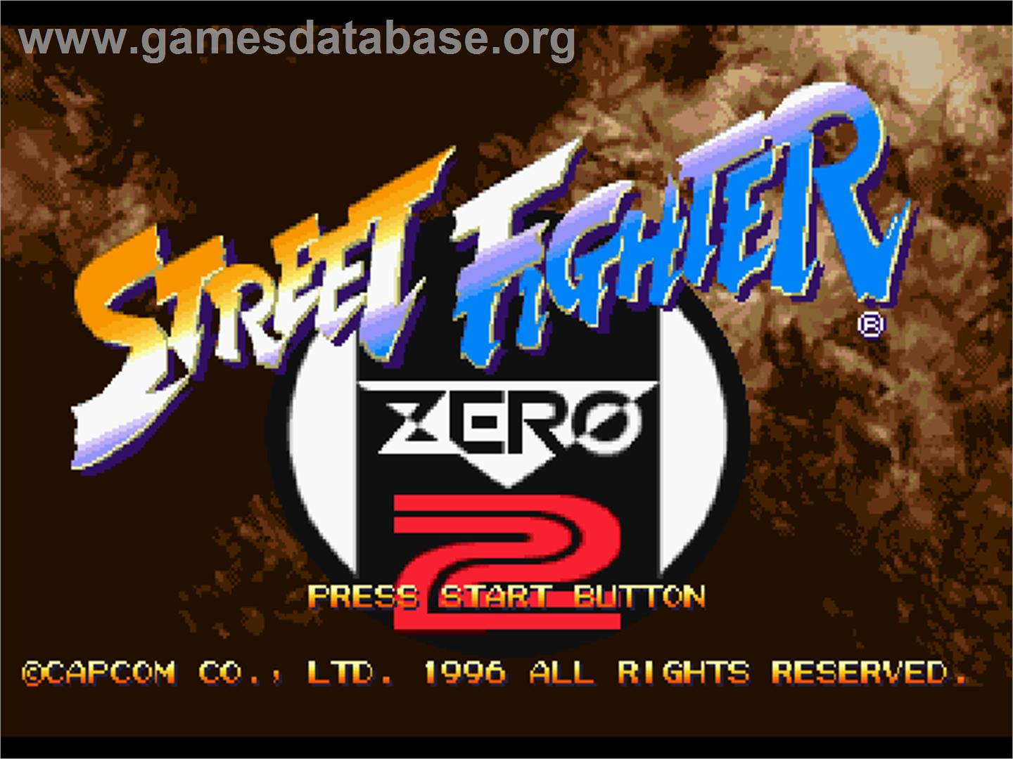 Street Fighter Alpha 2 - Sony Playstation - Artwork - Title Screen