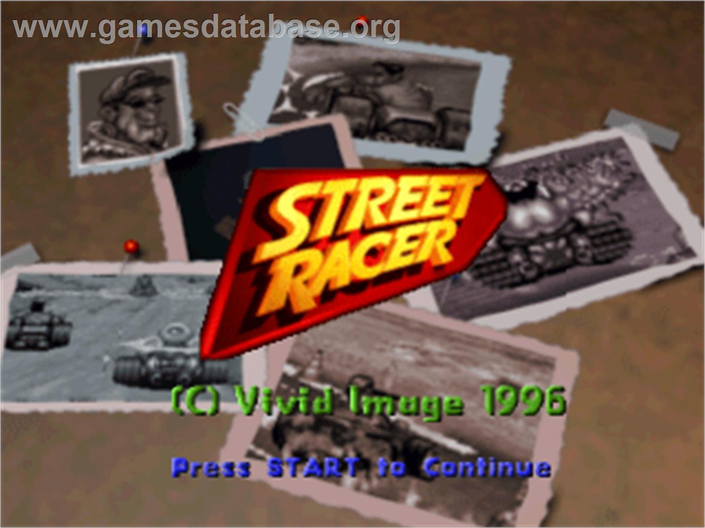 Street Racer - Sony Playstation - Artwork - Title Screen