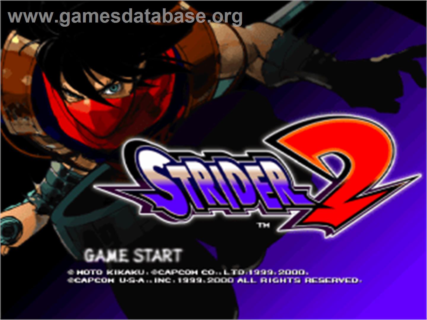 Strider 2 - Sony Playstation - Artwork - Title Screen