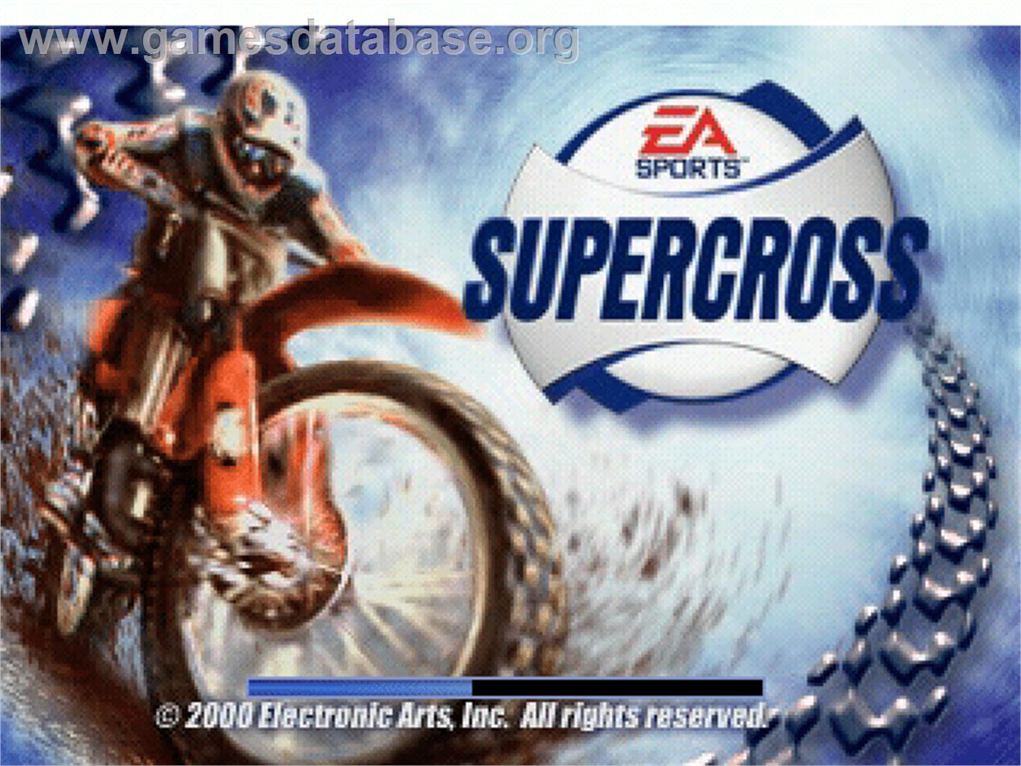 Supercross - Sony Playstation - Artwork - Title Screen