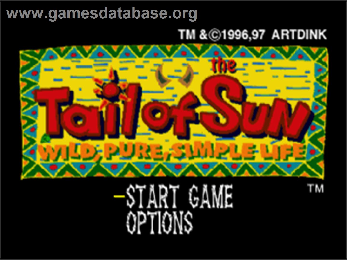 Tail of the Sun - Sony Playstation - Artwork - Title Screen