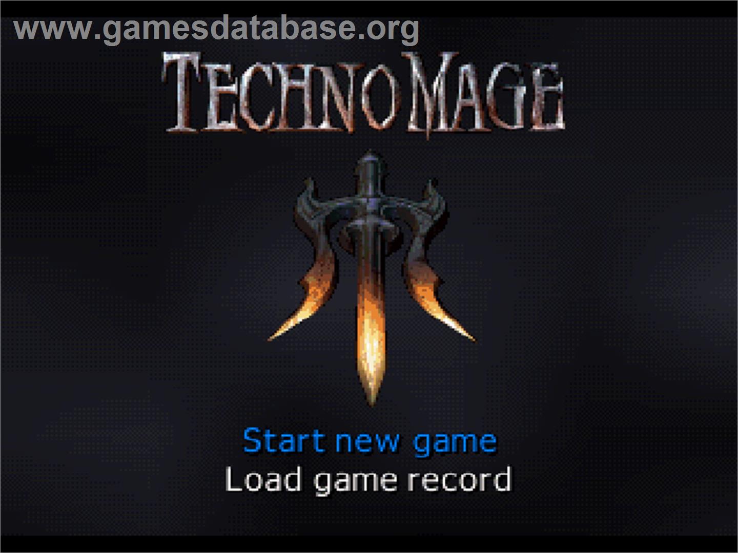 TechnoMage: Return of Eternity - Sony Playstation - Artwork - Title Screen