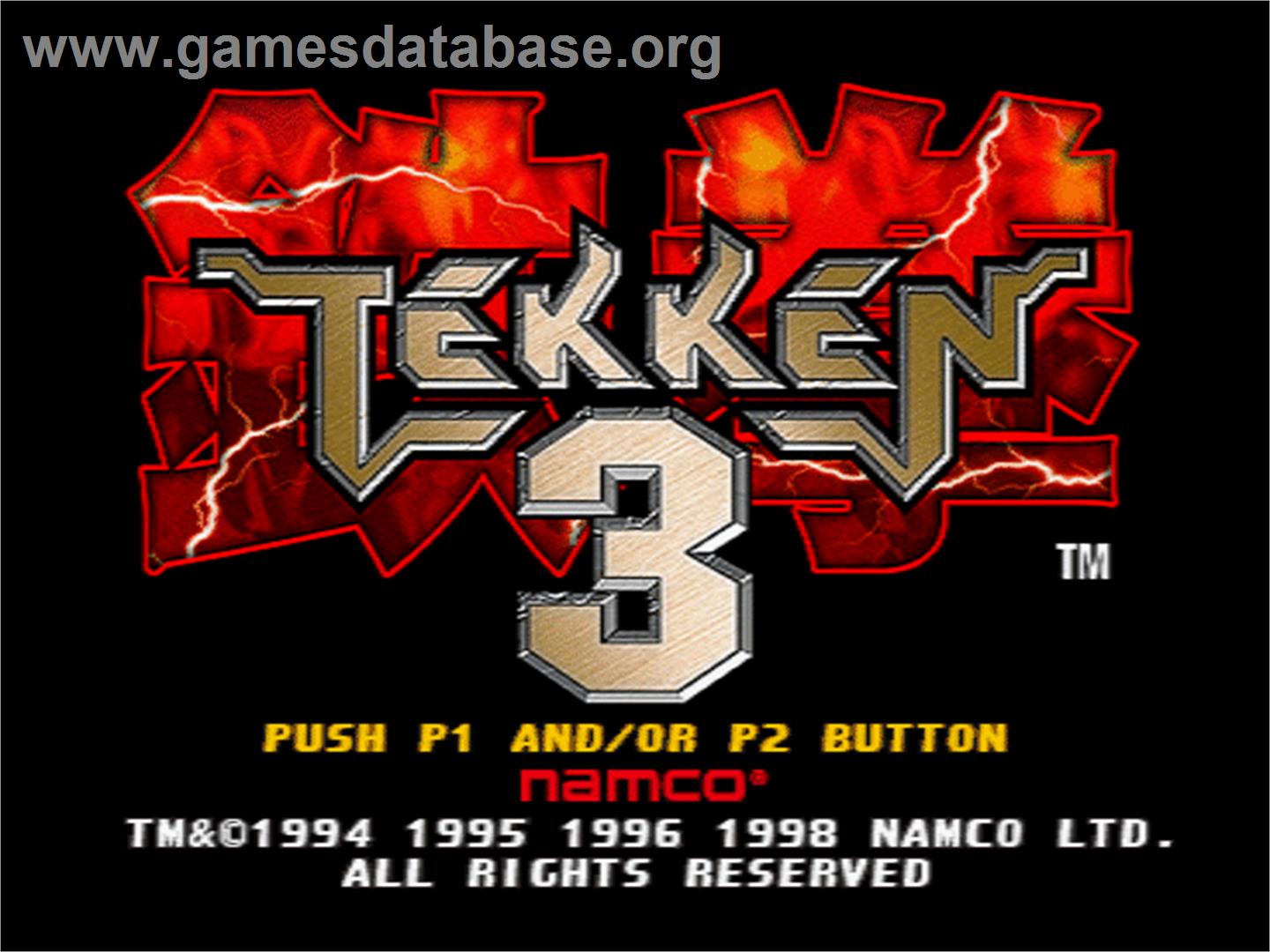 Tekken 3 - Sony Playstation - Artwork - Title Screen