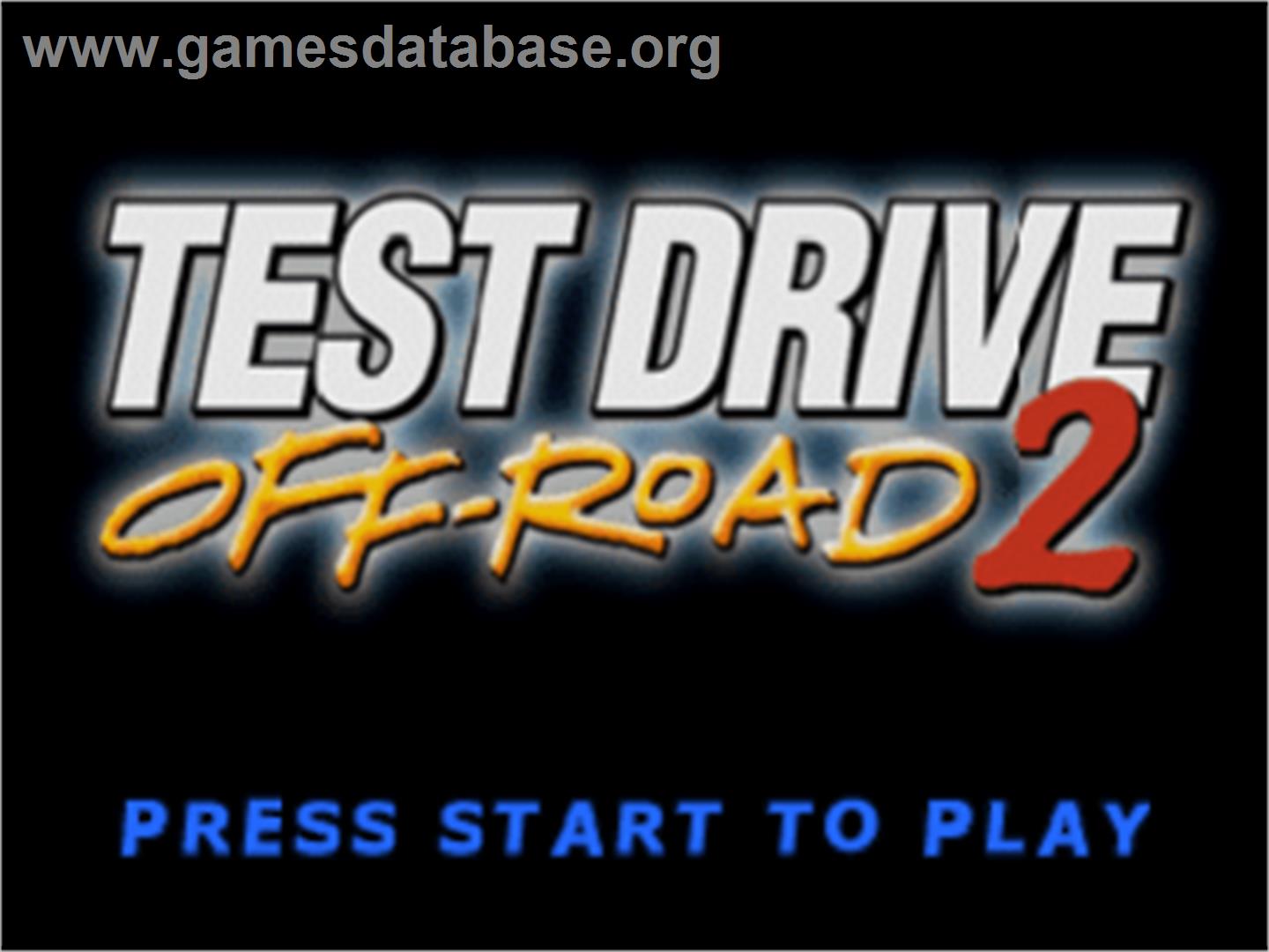 Test Drive: Off-Road 2 - Sony Playstation - Artwork - Title Screen