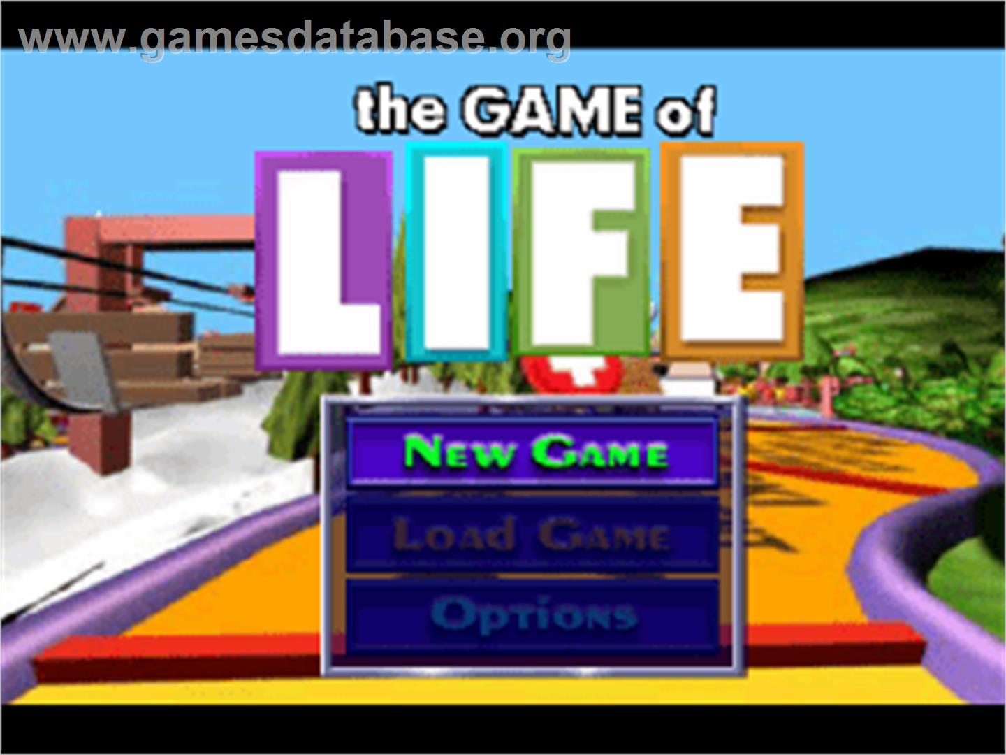 The Game of Life - Sony Playstation - Artwork - Title Screen