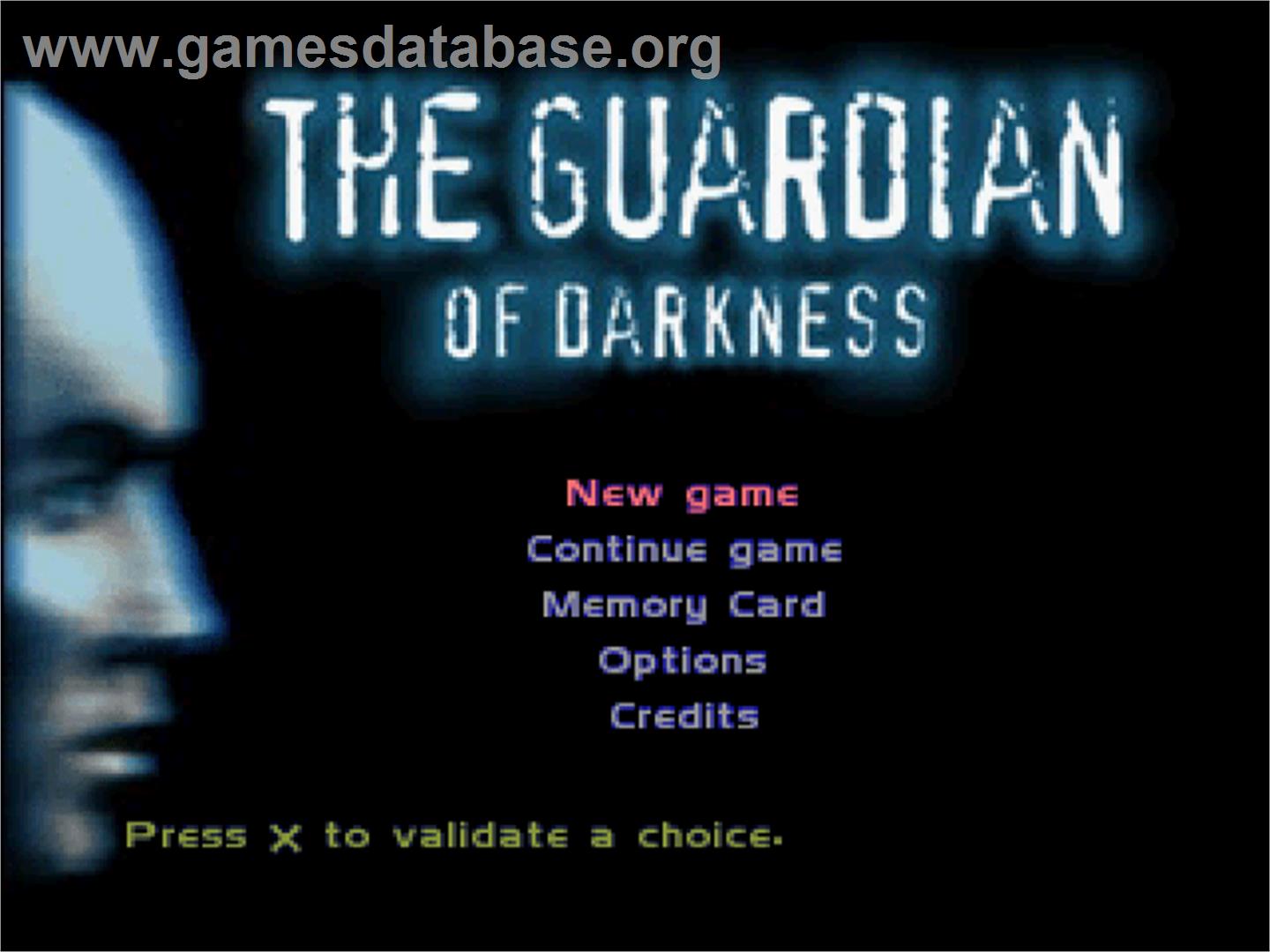 The Guardian of Darkness - Sony Playstation - Artwork - Title Screen