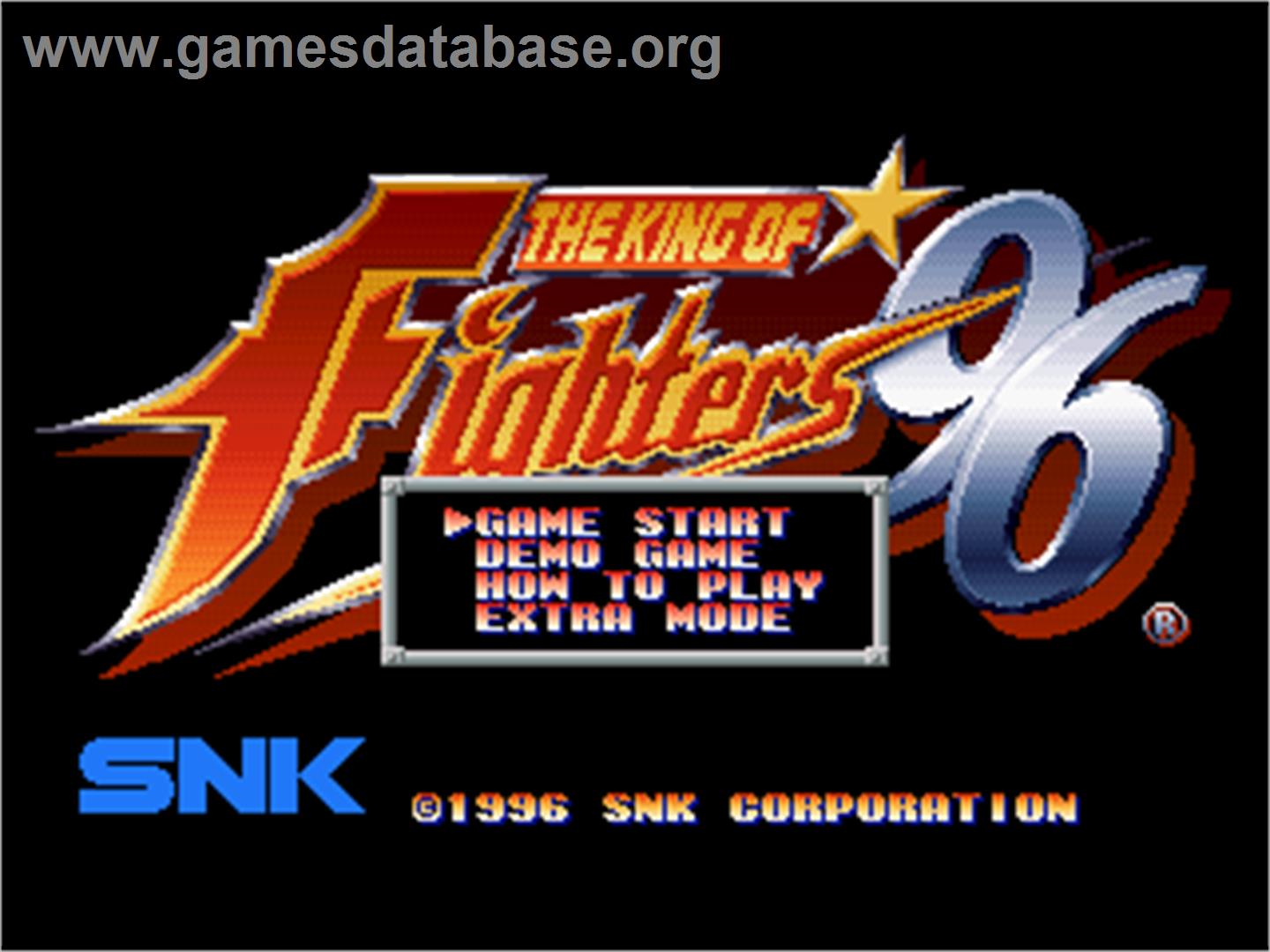 The King of Fighters '96 - Sony Playstation - Artwork - Title Screen