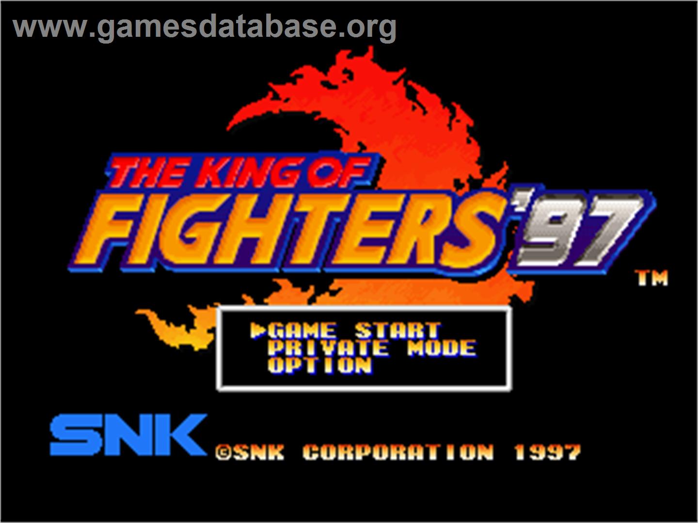 The King of Fighters '97 - Sony Playstation - Artwork - Title Screen