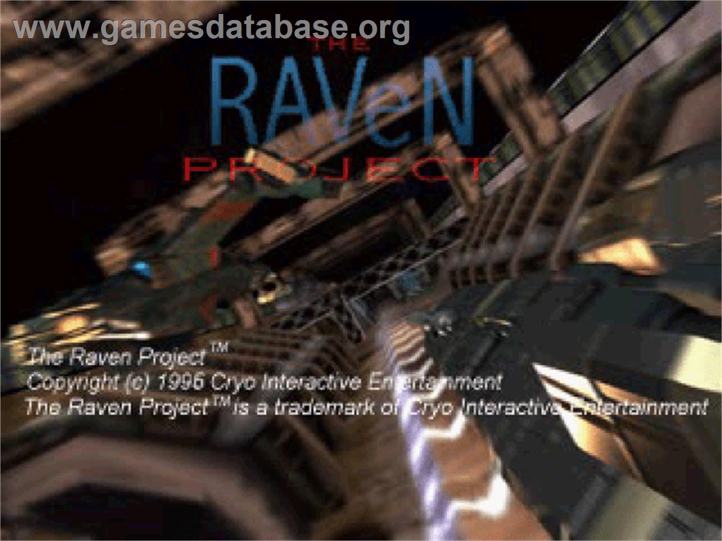 The Raven Project - Sony Playstation - Artwork - Title Screen