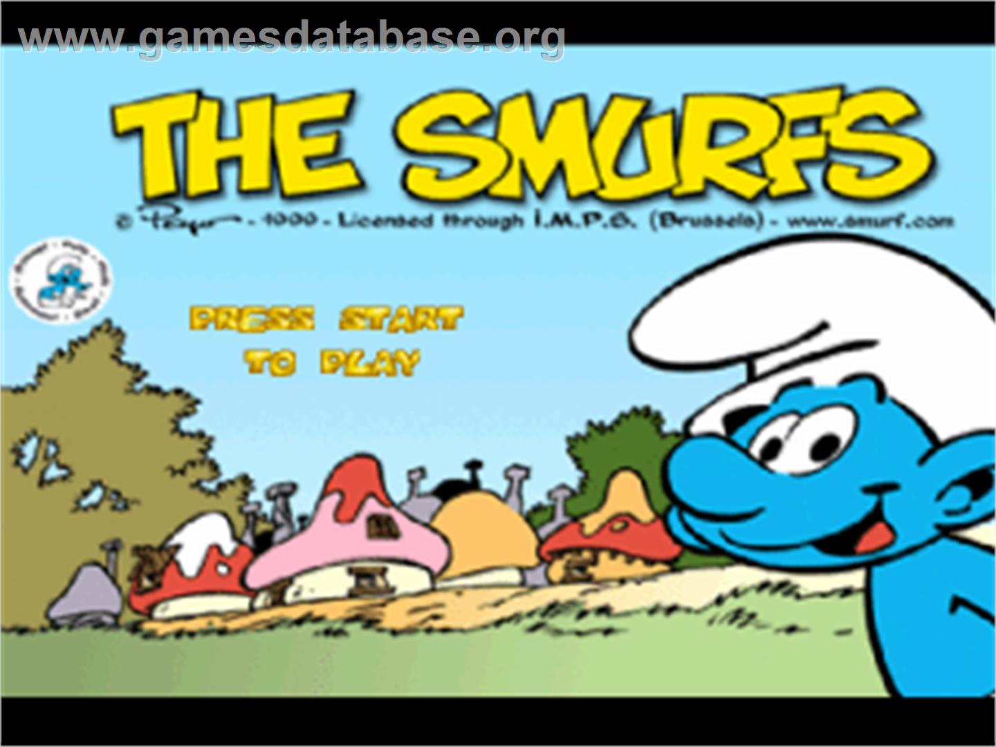 The Smurfs - Sony Playstation - Artwork - Title Screen