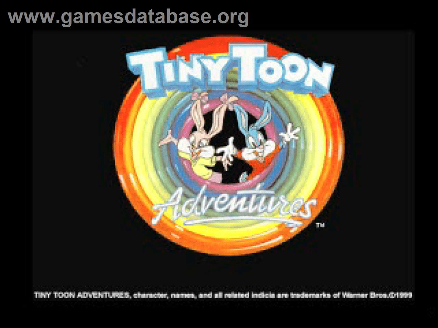 Tiny Toon Adventures - Toonenstein - Dare To Scare! - Sony Playstation - Artwork - Title Screen