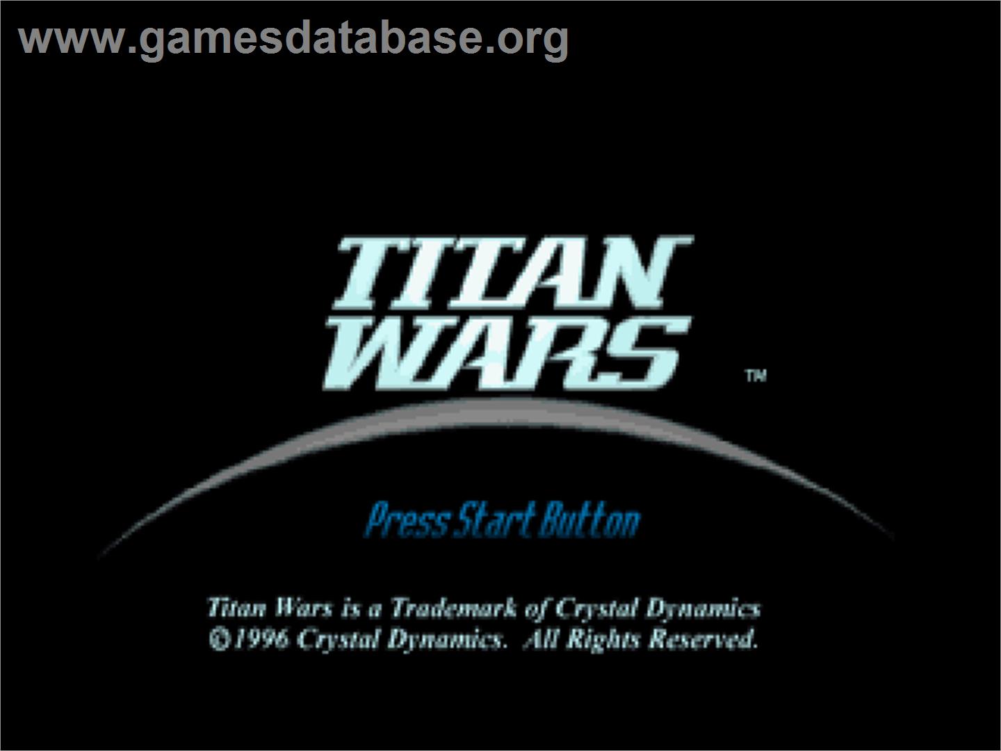 Titan Wars - Sony Playstation - Artwork - Title Screen
