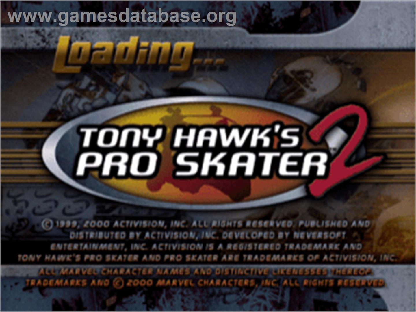 Tony Hawk's Pro Skater 2 - Sony Playstation - Artwork - Title Screen