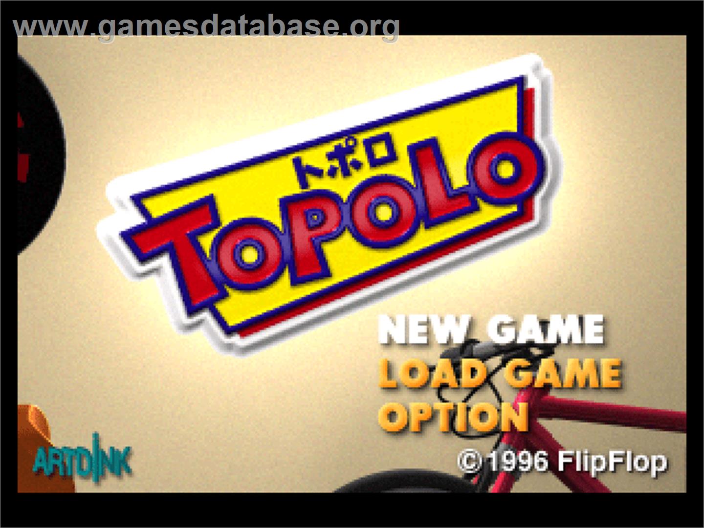 Topolo - Sony Playstation - Artwork - Title Screen