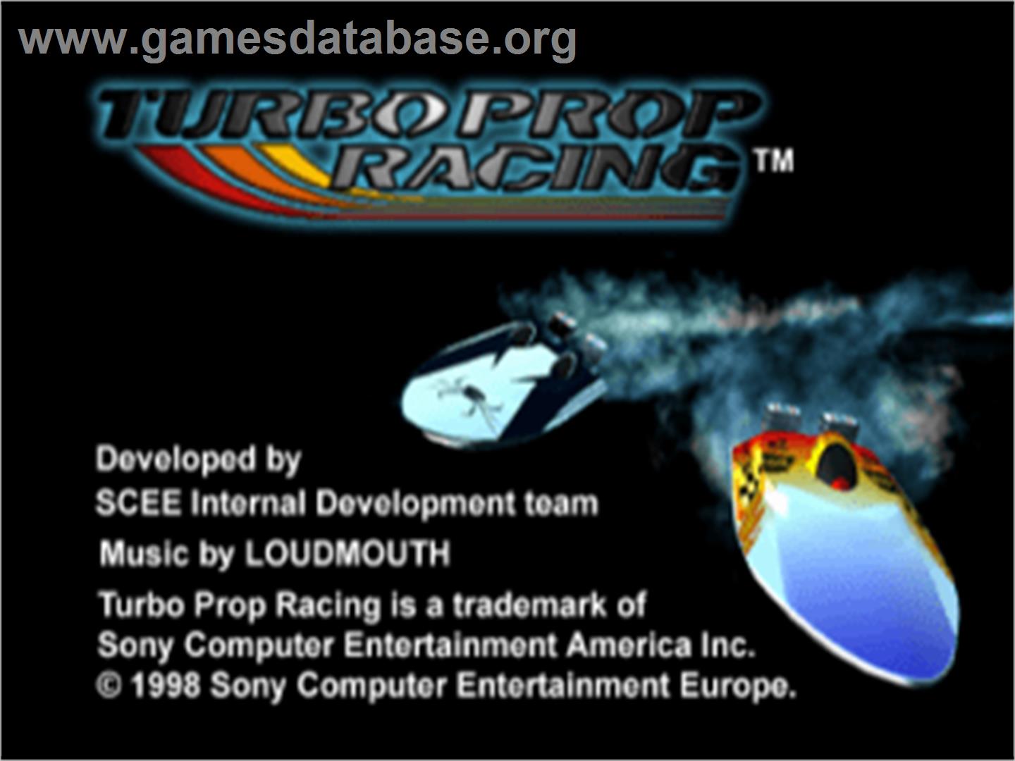 Turbo Prop Racing - Sony Playstation - Artwork - Title Screen