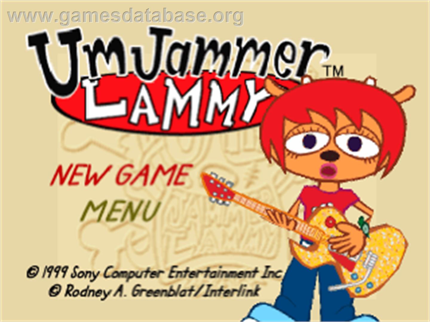 Um Jammer Lammy - Sony Playstation - Artwork - Title Screen