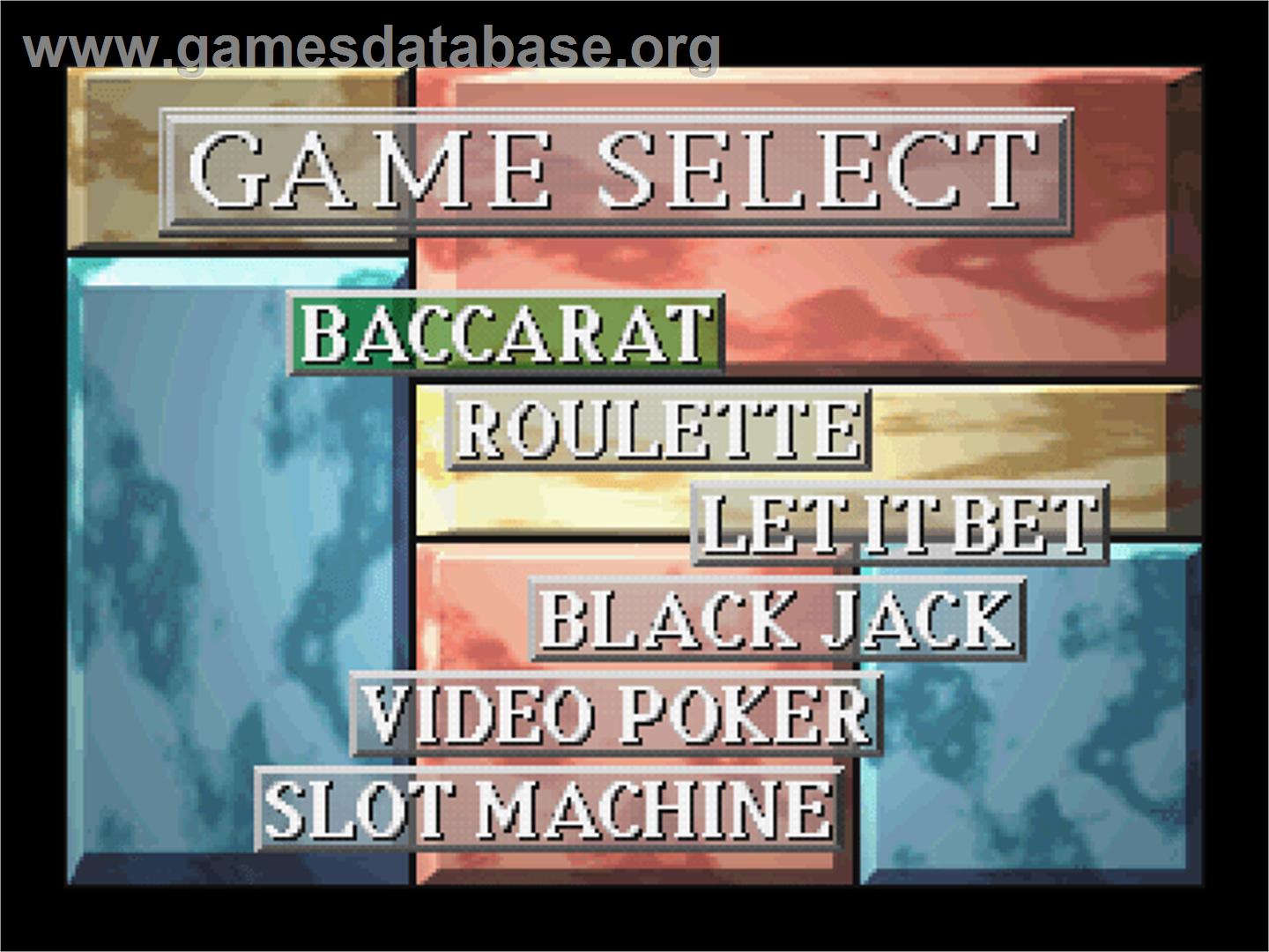 Vegas Casino - Sony Playstation - Artwork - Title Screen