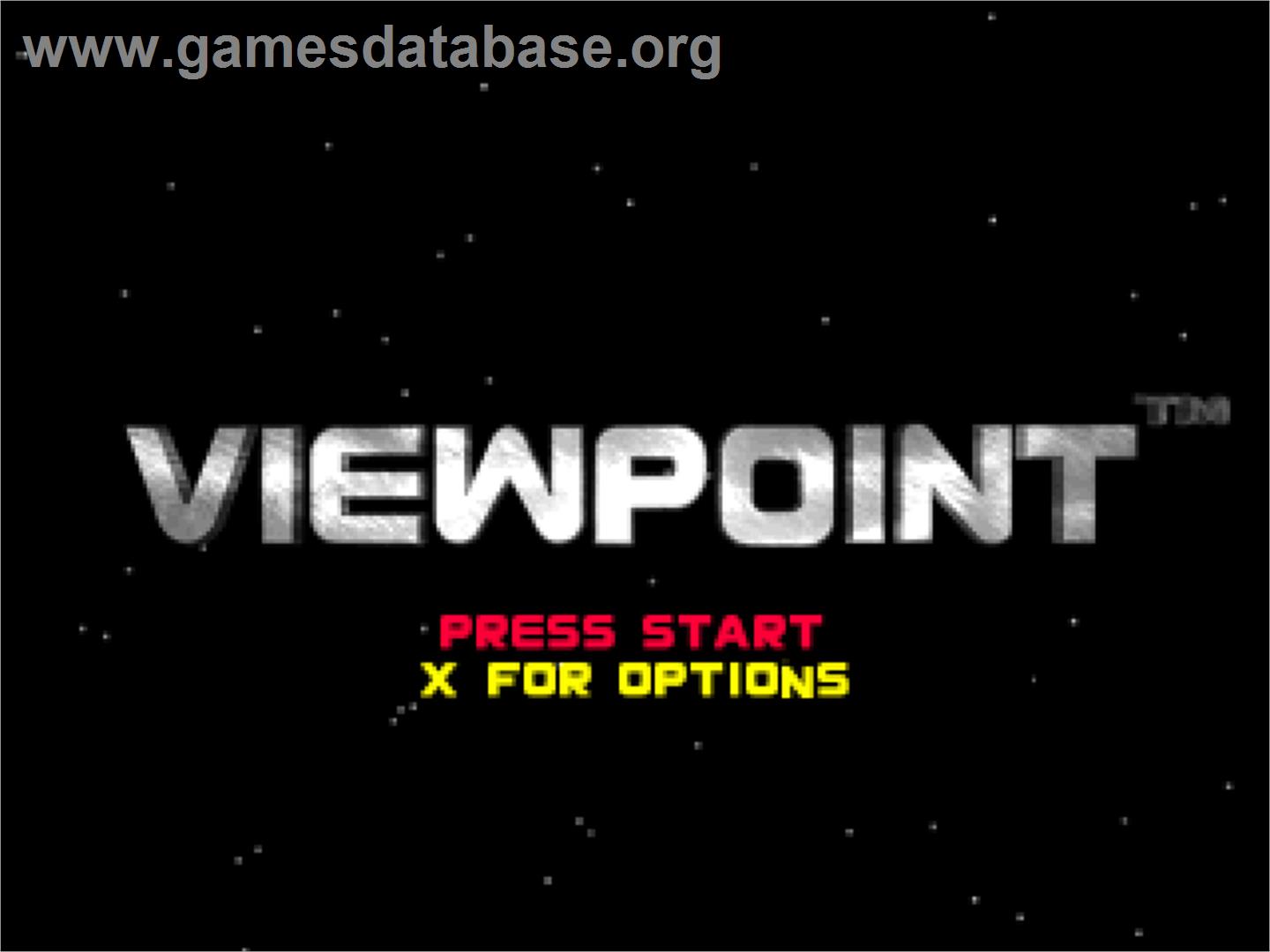 Viewpoint - Sony Playstation - Artwork - Title Screen