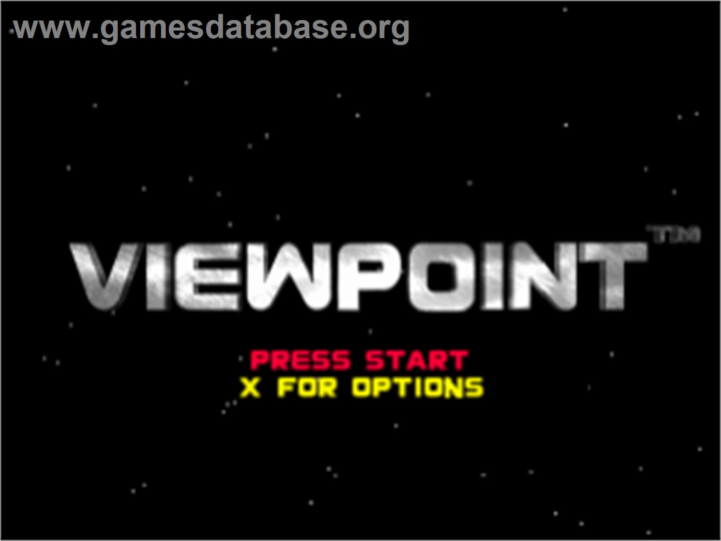Viewpoint - Sony Playstation - Artwork - Title Screen