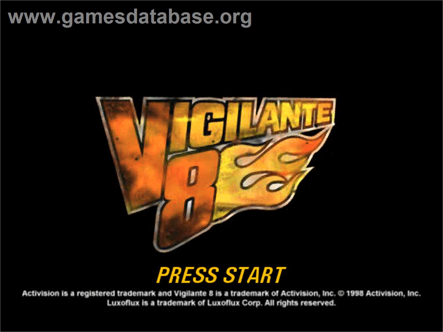 Vigilante 8 - Sony Playstation - Artwork - Title Screen