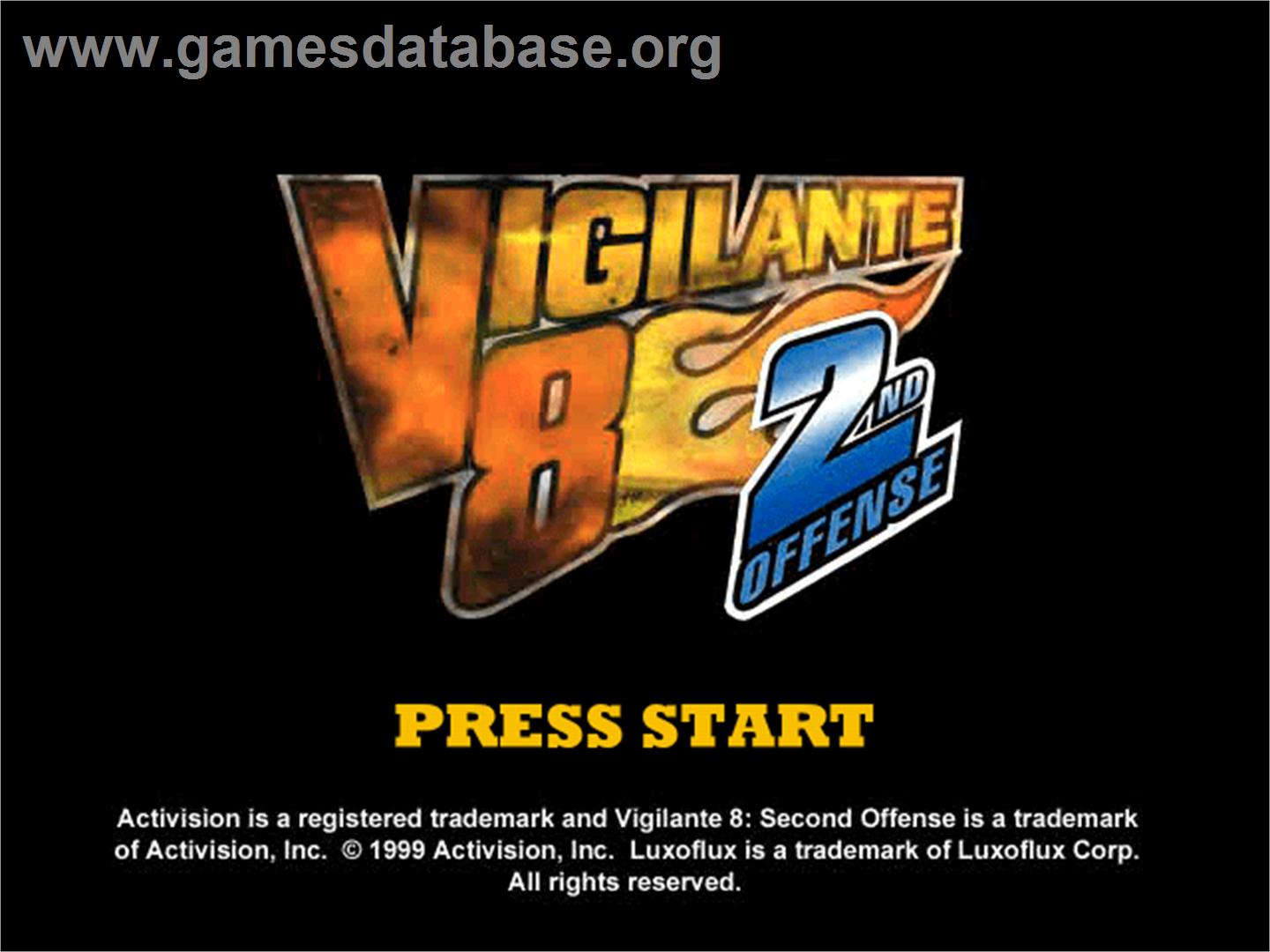 Vigilante 8 - 2nd Offense - Sony Playstation - Artwork - Title Screen