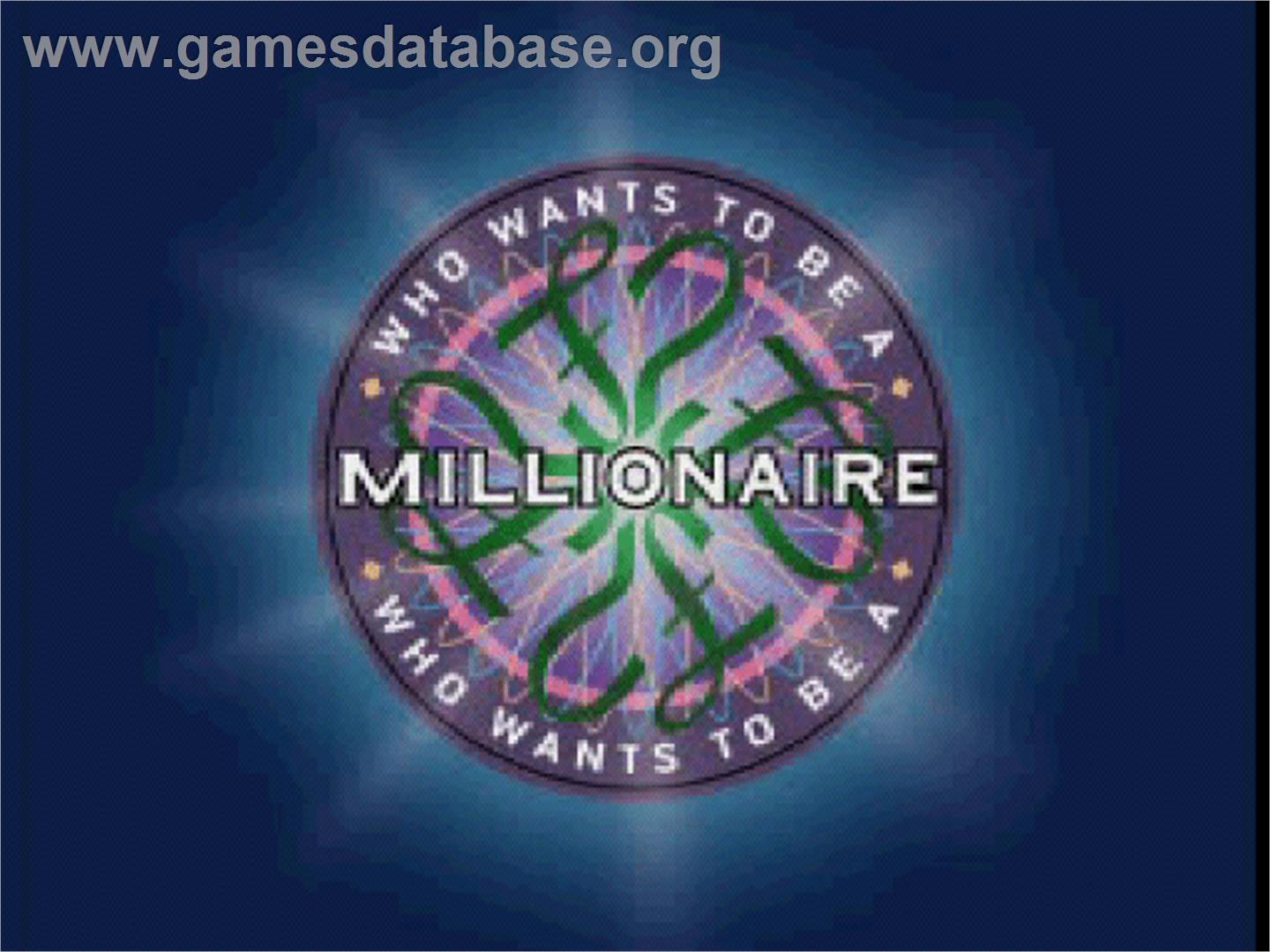 Who Wants to Be a Millionaire: Second Edition - Sony Playstation - Artwork - Title Screen