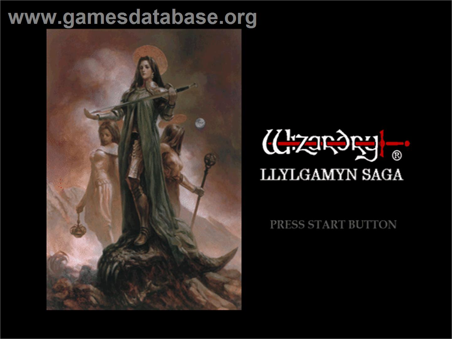 Wizardry: Llylgamyn Saga - Sony Playstation - Artwork - Title Screen