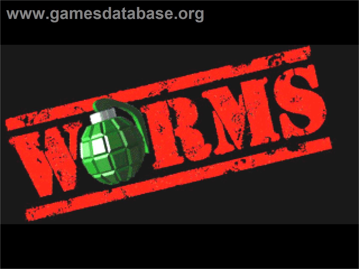 Worms - Sony Playstation - Artwork - Title Screen