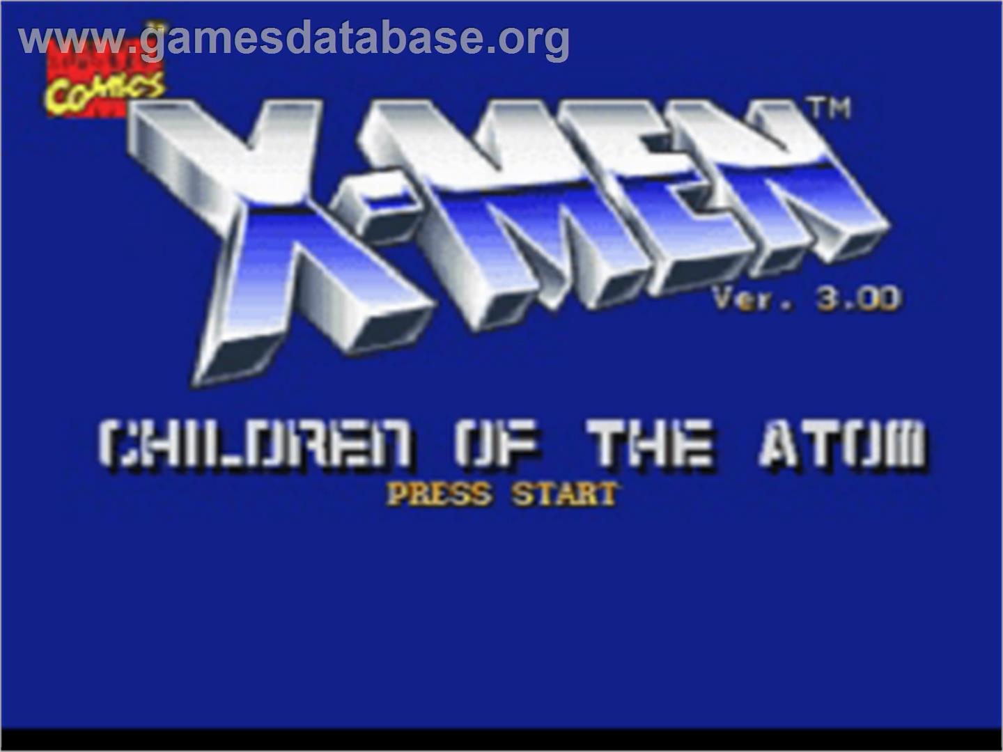 X-Men: Children of the Atom - Sony Playstation - Artwork - Title Screen