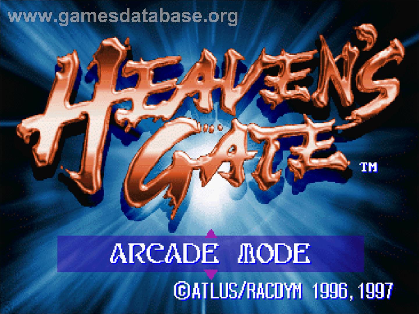 Yusha - Heaven's Gate - Sony Playstation - Artwork - Title Screen