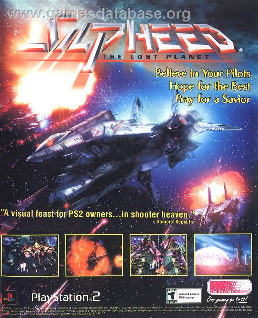 Silpheed - The Lost Planet - Sony Playstation 2 - Artwork - Advert