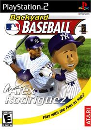 Box cover for Backyard Baseball on the Sony Playstation 2.