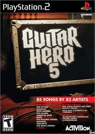 Box cover for Guitar Hero 5 on the Sony Playstation 2.