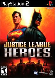 Box cover for Justice League Heroes on the Sony Playstation 2.