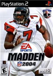 Box cover for Madden Nfl 2004 on the Sony Playstation 2.