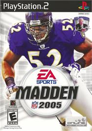 Box cover for Madden Nfl 2005 on the Sony Playstation 2.
