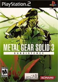 Box cover for Metal Gear Solid 3 Subsistence on the Sony Playstation 2.