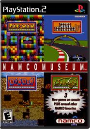 Box cover for Namco Museum on the Sony Playstation 2.