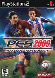 Box cover for Pro Evolution Soccer 2009 on the Sony Playstation 2.