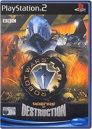 Box cover for Robot Wars: Arenas of Destruction on the Sony Playstation 2.