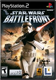 Box cover for Star Wars: Battlefront on the Sony Playstation 2.
