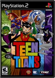 Box cover for Teen Titans on the Sony Playstation 2.