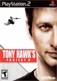 Box cover for Tony Hawk's Project 8 on the Sony Playstation 2.