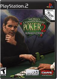 Box cover for World Championship Poker 2 featuring Howard Lederer on the Sony Playstation 2.